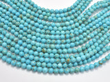 Turquoise Howlite - Blue, 6mm, Round-BeadBeyond