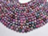 Agate Beads, Multi Color, 8mm Faceted Round-Gems: Round & Faceted-BeadBeyond