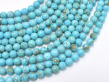 Turquoise Howlite - Blue, 6mm, Round-BeadBeyond
