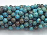 Blue Calsilica Jasper Beads, 8mm (8.4mm) Round Beads-BeadBeyond