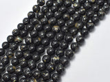 Shell Howlite-Black, 8mm (8.5mm)-Gems: Round & Faceted-BeadBeyond