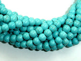 Howlite Turquoise Beads, Round, 6mm-Gems: Round & Faceted-BeadBeyond