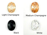 CZ beads,13x18mm Faceted Oval-Cubic Zirconia-BeadBeyond
