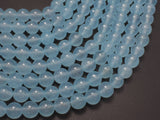 Jade - Aqua Blue, 8mm (8.3mm) Round-Gems: Round & Faceted-BeadBeyond