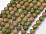 Unakite Beads, 8mm( 8.4mm) Round Beads-Gems: Round & Faceted-BeadBeyond
