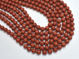 Red Jasper Beads, 8mm (8.7mm), Round Beads-BeadBeyond