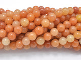Red Aventurine Beads, Round, 8mm-Gems: Round & Faceted-BeadBeyond