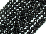 Black Onyx Beads, 6mm Star Cut Faceted Round, 14 Inch-Gems: Round & Faceted-BeadBeyond