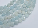 Aquamarine 10mm Coin Beads-BeadBeyond