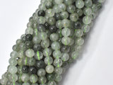 Green Rutilated Quartz Beads, 6mm Round Beads-Gems: Round & Faceted-BeadBeyond