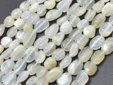 Moonstone, 6x8mm Nugget Beads, 15 Inch-Gems: Nugget,Chips,Drop-BeadBeyond