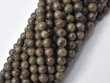 Chocolate Labradorite Beads, 6mm (6.4mm)-Gems: Round & Faceted-BeadBeyond