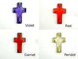 CZ beads,14x22mm Faceted Cross Pendant-Cubic Zirconia-BeadBeyond