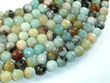 Amazonite, 10mm ( 10.5 mm) Faceted Round-Gems: Round & Faceted-BeadBeyond