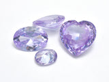 Cubic Zirconia Loose Gems- Faceted Heart, Oval, Pear, 1piece-Cubic Zirconia-BeadBeyond