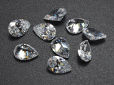 Cubic Zirconia Loose Gems - Faceted Pear, 1piece-Cubic Zirconia-BeadBeyond