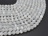 AA Selenite, Gypsum, 6mm (6.3mm) Round-BeadBeyond