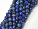 Lapis Lazuli, 8mm Blue Round Beads-BeadBeyond