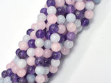 Amethyst, Rose Quartz, Malaysia Jade, 8mm (8.5mm)-BeadBeyond