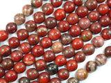 Brecciated Jasper Beads, 10mm Round Beads, 15.5 Inch-Gems: Round & Faceted-BeadBeyond