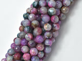 Agate Beads, Multi Color, 8mm Faceted Round-Gems: Round & Faceted-BeadBeyond