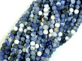 Matte Sodalite Beads, 4mm (4.5mm) Round Beads-Gems: Round & Faceted-BeadBeyond
