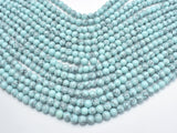 Turquoise Howlite-Light Blue, 6mm Round Beads-Gems: Round & Faceted-BeadBeyond