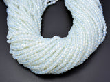 White Opalite Beads, 4mm (4.3mm) Faceted Round Beads-Gems: Round & Faceted-BeadBeyond