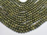 Alligator Skin Jasper Beads, Green Brecciated Jasper, Round, 6mm-Gems: Round & Faceted-BeadBeyond