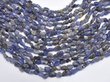 Tanzanite, 6x8mm, Nugget Beads, 15.5 Inch-BeadBeyond