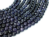 Blue Goldstone Beads, 8mm (7.8mm) Round Beads-Gems: Round & Faceted-BeadBeyond