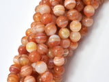 Natural Banded Agate, Striped Agate, 8mm (8.2mm)-Gems: Round & Faceted-BeadBeyond