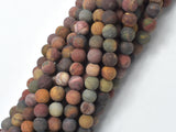 Matte Picasso Jasper Beads, 6mm, Round Beads-Gems: Round & Faceted-BeadBeyond
