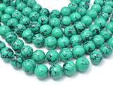 Howlite Turquoise Beads-Green, 12mm Round Beads-Gems: Round & Faceted-BeadBeyond