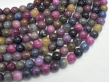 Ruby Sapphire Beads, 7mm (7.4mm) Round-Gems: Round & Faceted-BeadBeyond