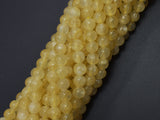 Yellow Selenite, Gypsum, 6mm (6.6mm), Round-BeadBeyond