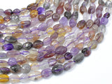 Super Seven Beads, Cacoxenite Amethyst, Approx 6x7mm Nugget Beads, 15.5 Inch-Gems: Nugget,Chips,Drop-BeadBeyond