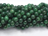 Green Mica Muscovite in Fuchsite, 8mm, Round-BeadBeyond