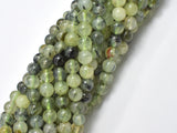 Prehnite Beads, 6mm (6.3mm) Round Beads-Gems: Round & Faceted-BeadBeyond