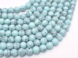Turquoise Howlite-Light Blue, 8mm Round-Gems: Round & Faceted-BeadBeyond