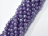 Mystic Coated Amethyst 8mm Faceted Round-BeadBeyond