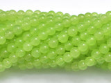 Jade - Light Green, 6mm (6.2mm) Round-Gems: Round & Faceted-BeadBeyond