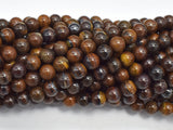 Tiger Iron, 6mm, Round Beads, 15.5 Inch-BeadBeyond