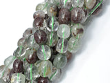 Phantom Quartz, Lodolite Quatz, Approx 9x11mm Nugget Beads-Gems: Nugget,Chips,Drop-BeadBeyond