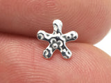 10pcs (5pairs) 925 Sterling Silver Flower Pad Earring Stud Post, 6.5mm Flower Pad, 11mm Long-BeadBeyond
