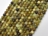 Green Garnet Beads, 6mm (6.5mm) Round Beads-BeadBeyond