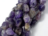 Amethyst, Approx 12 x (12-18) mm Faceted Nugget Beads-Gems: Nugget,Chips,Drop-BeadBeyond