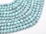 Turquoise Howlite-Light Blue, 6mm Round Beads-Gems: Round & Faceted-BeadBeyond