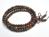 Tiger Skin Sandalwood Beads, 6mm Round Beads-Wood-BeadBeyond