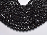 Agate Beads- Black, 10mm Faceted Round-Agate: Round & Faceted-BeadBeyond
